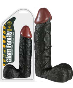 GIANT FAMILY LITTLE DICK 11 INCH BLACK DONG