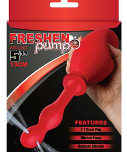FRESHEN PUMP 5 INCH DOUCHE RED