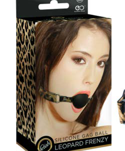 LEOPARD FRENZY SILICONE BALL GAG (LEOPARD)