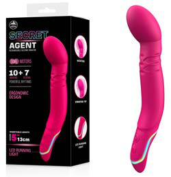 SECRET AGENT RECHARGEABLE SILICONE VIBRATOR