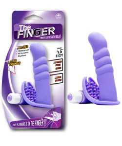 THE FINGER 4,5 INCH SILICONE VIBRATING FINGER SLEEVE