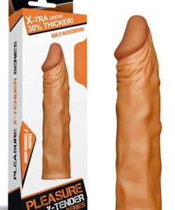 2 INCH REAL FEEL DARK PLEASURE EXTENDER SLEEVE