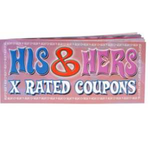 HIS & HERS X RATED SEXY VOUCHERS