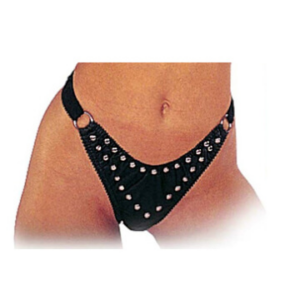 LEATHER PANTIES WITH STUDS