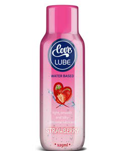 LOVE LUBE WATER-BASED STRAWBERRY LUBRICANT 125ML